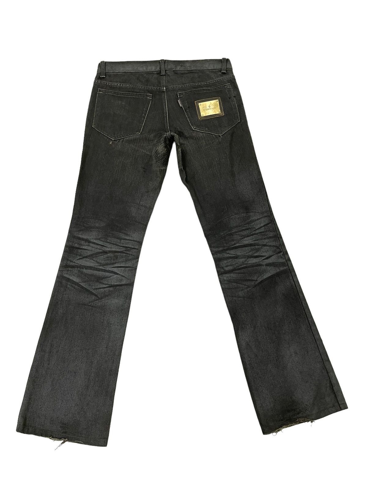 Tornado Mart Flare Jeans Tornado Mart Coated Denim Boot Cut 5🟦6 Size US 31 - 2 Thumbnail