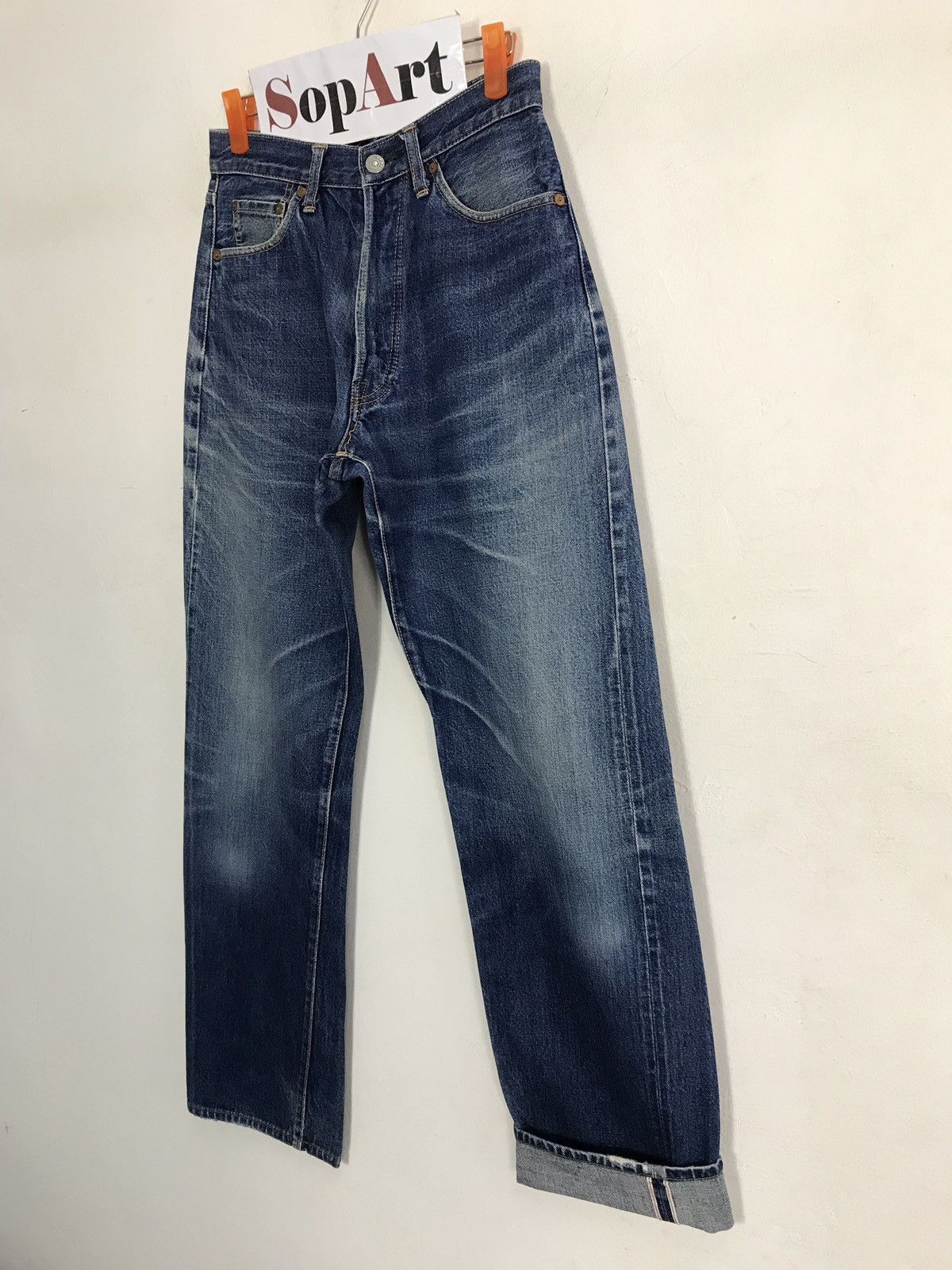 FOB Factory × Japanese Brand × Vintage Vintage F.O.B Factory Selvedge Distressed Denim Jeans Size US 28 / EU 44 - 4 Thumbnail