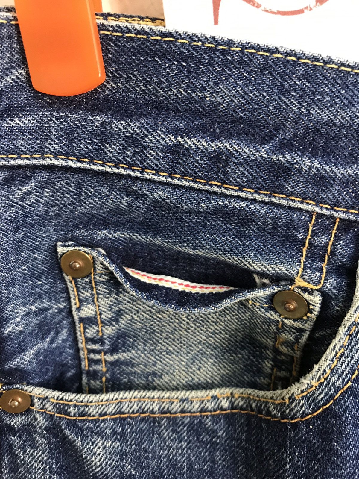 FOB Factory × Japanese Brand × Vintage Vintage F.O.B Factory Selvedge Distressed Denim Jeans Size US 28 / EU 44 - 9 Thumbnail