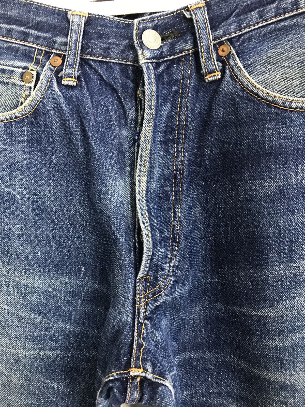 FOB Factory × Japanese Brand × Vintage Vintage F.O.B Factory Selvedge Distressed Denim Jeans Size US 28 / EU 44 - 6 Thumbnail