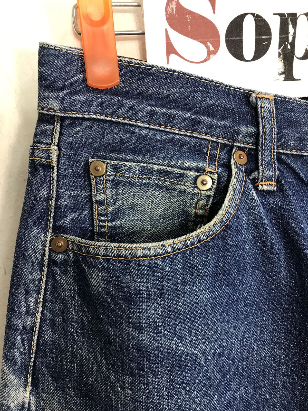FOB Factory × Japanese Brand × Vintage Vintage F.O.B Factory Selvedge Distressed Denim Jeans Size US 28 / EU 44 - 8 Thumbnail