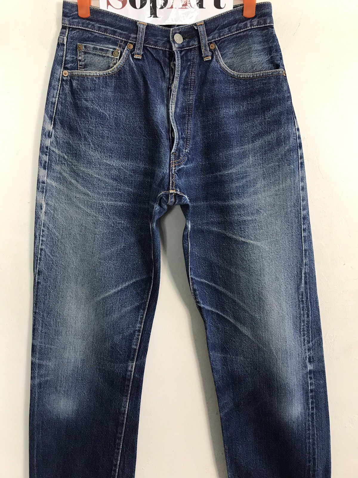 FOB Factory × Japanese Brand × Vintage Vintage F.O.B Factory Selvedge Distressed Denim Jeans Size US 28 / EU 44 - 3 Thumbnail