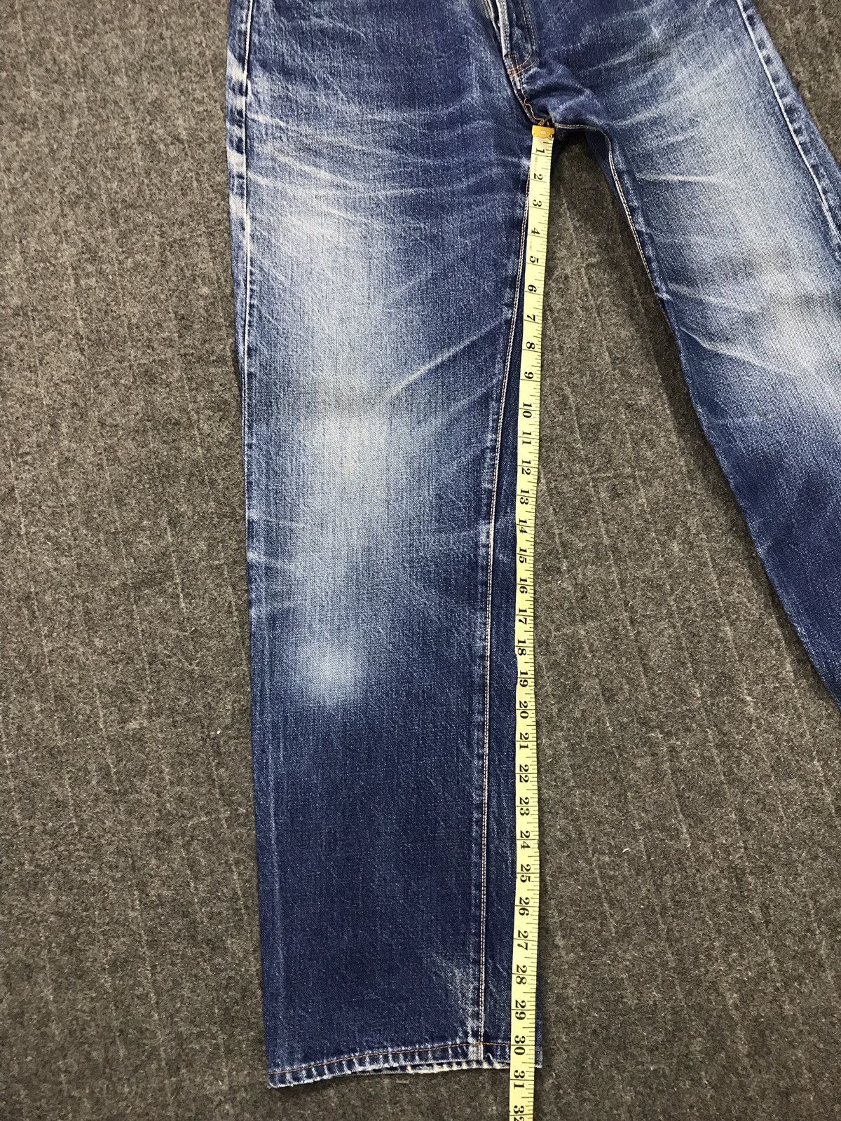 FOB Factory × Japanese Brand × Vintage Vintage F.O.B Factory Selvedge Distressed Denim Jeans Size US 28 / EU 44 - 22 Thumbnail