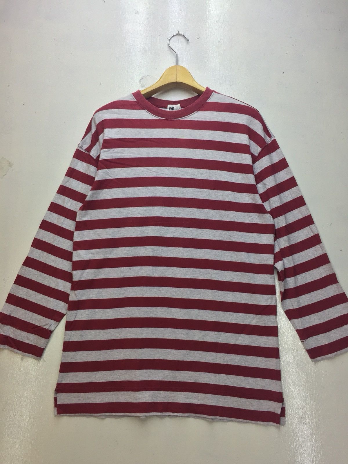 Issey Miyake Vintage Issey Miyake Nirvana Stripe Long Sleeve Tees Size US M / EU 48-50 / 2 - 1 Thumbnail