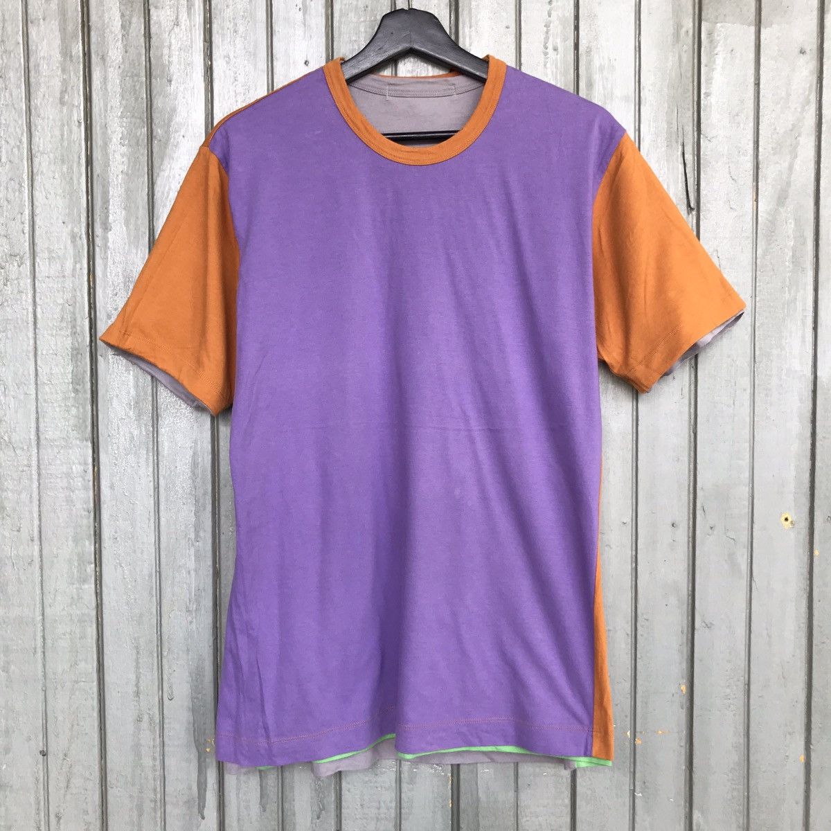 Comme des Garcons × Comme des Garcons Homme Plus × Rei Kawakubo *🔥Rare S13107 Reversible sleeve connect 2 pieces tees Size US L / EU 52-54 / 3 - 4 Thumbnail