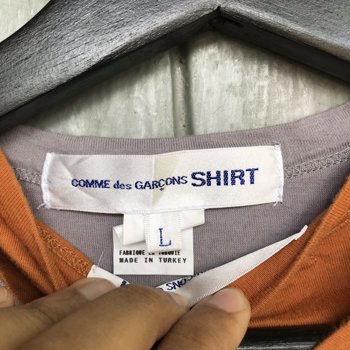 Comme des Garcons × Comme des Garcons Homme Plus × Rei Kawakubo *🔥Rare S13107 Reversible sleeve connect 2 pieces tees Size US L / EU 52-54 / 3 - 20 Thumbnail