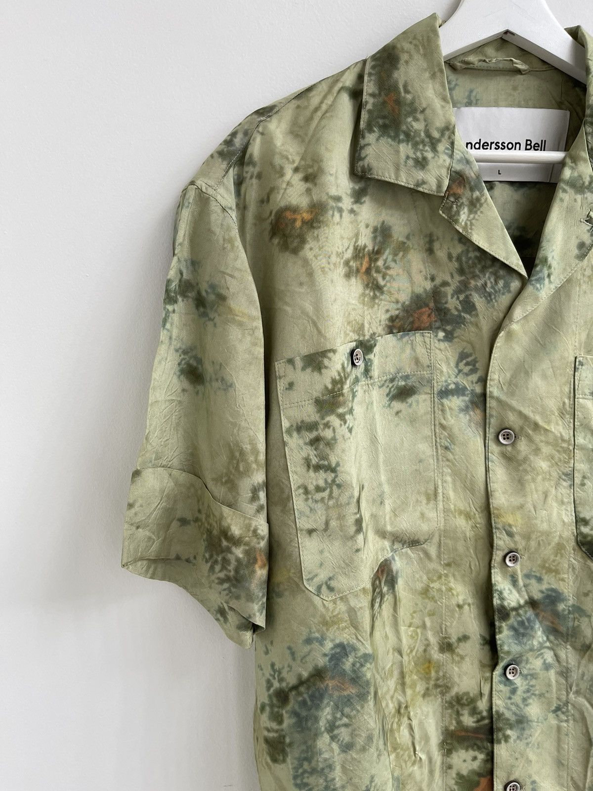 Andersson Bell Andersson Bell Unisex Forest Whisper Open Collar Shirt Size US L / EU 52-54 / 3 - 3 Thumbnail