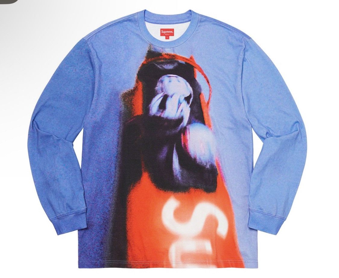 image of Supreme Bobsled L/s Top Blue - Xl, Men's