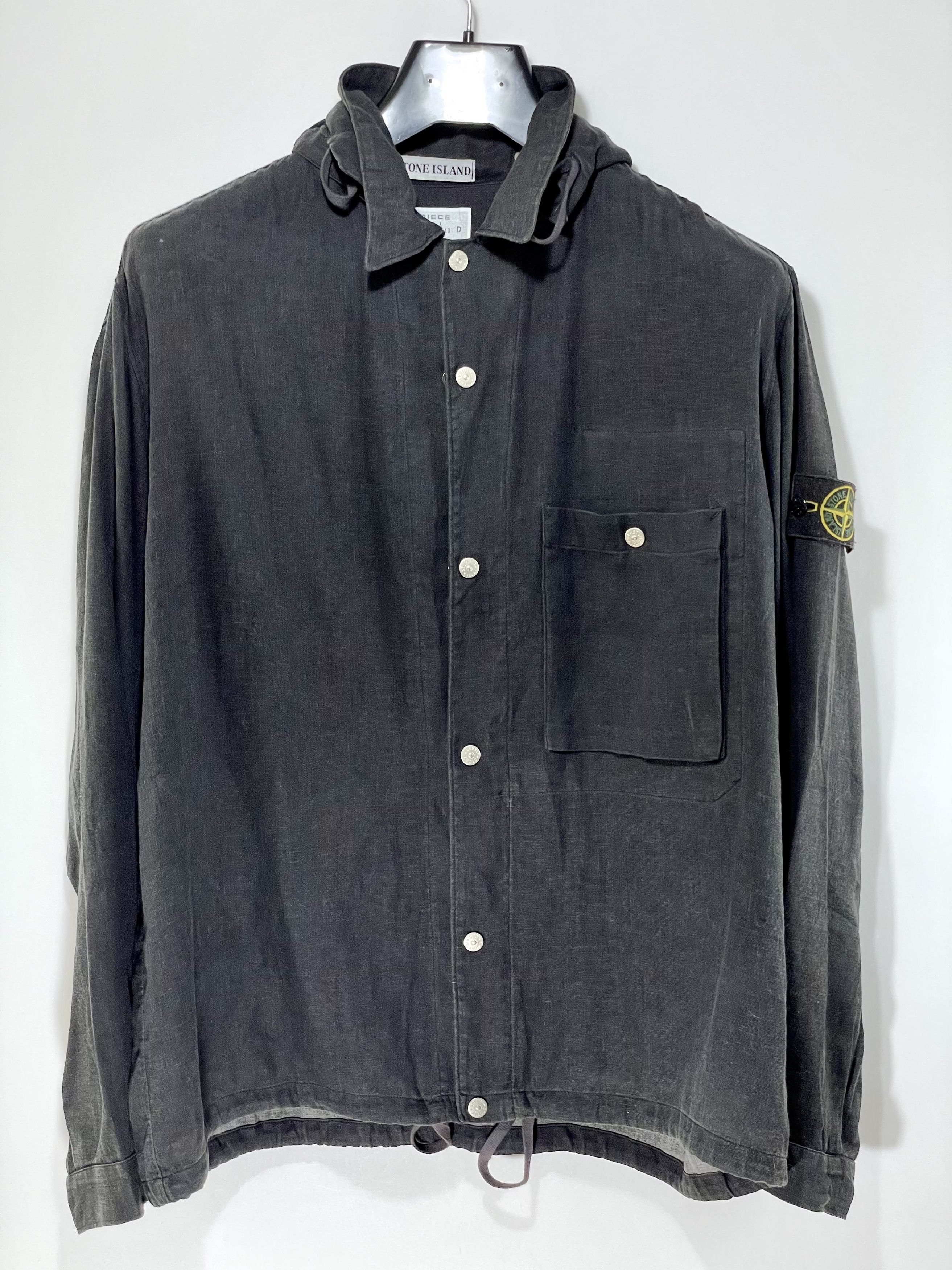 image of Hype x Stone Island Archive Jacket in Washed Black, Men's (Size Large)