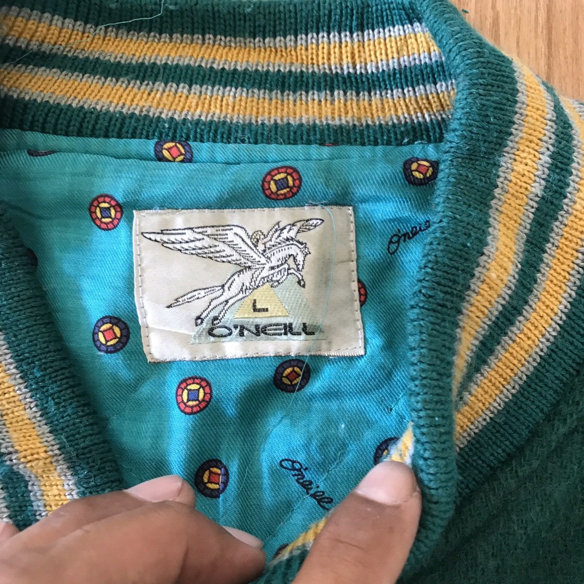 O'Neill 🔥RARE VINTAGE O'NIELL WITH FRIENDSHIP VARSITY BOMBER JACKE Size US L / EU 52-54 / 3 - 17 Thumbnail