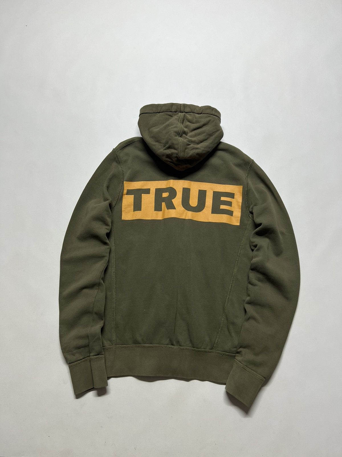 True Religion Logo Hoodie Khaki