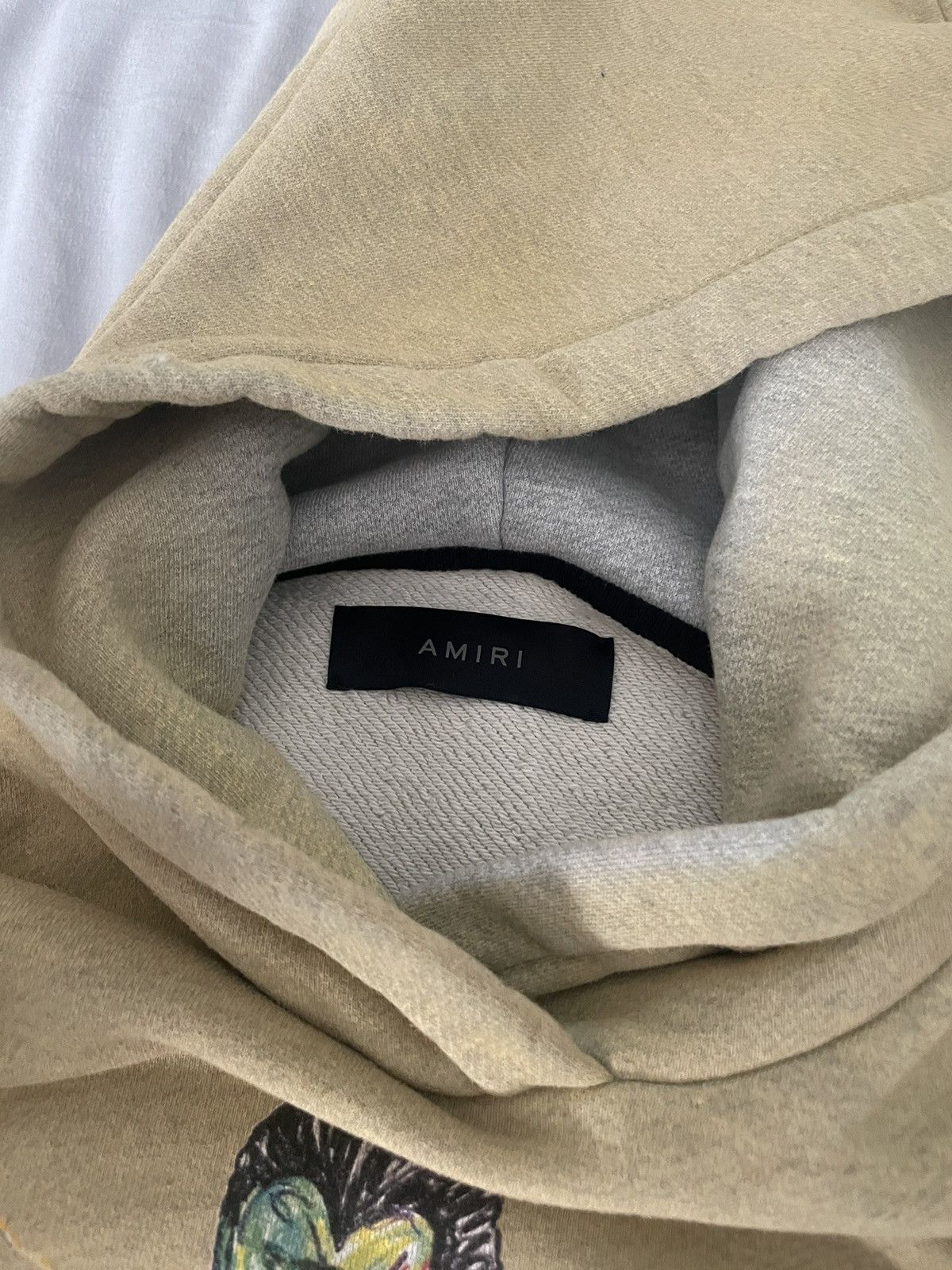 Amiri BLOOD 38' HOODIE SUPIMA COTTON LOOP TERRY HEATHER BIRCH Size US XS / EU 42 / 0 - 9 Thumbnail