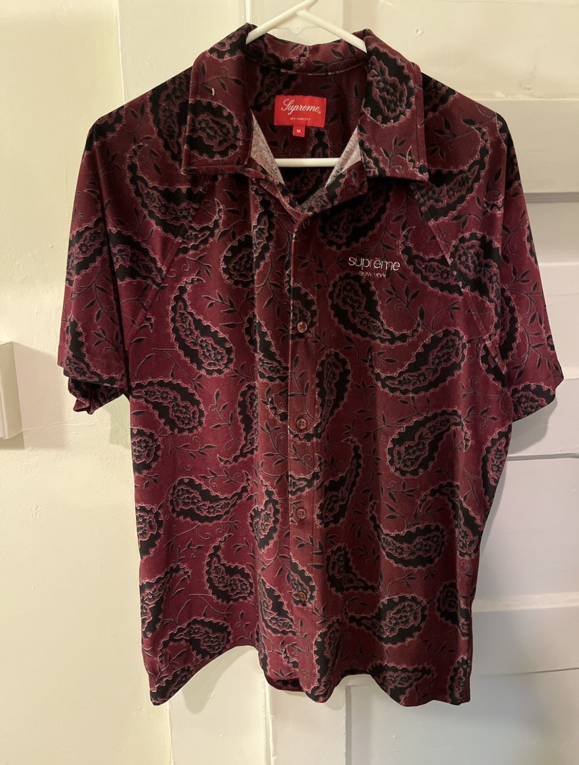 Supreme Velour button up
