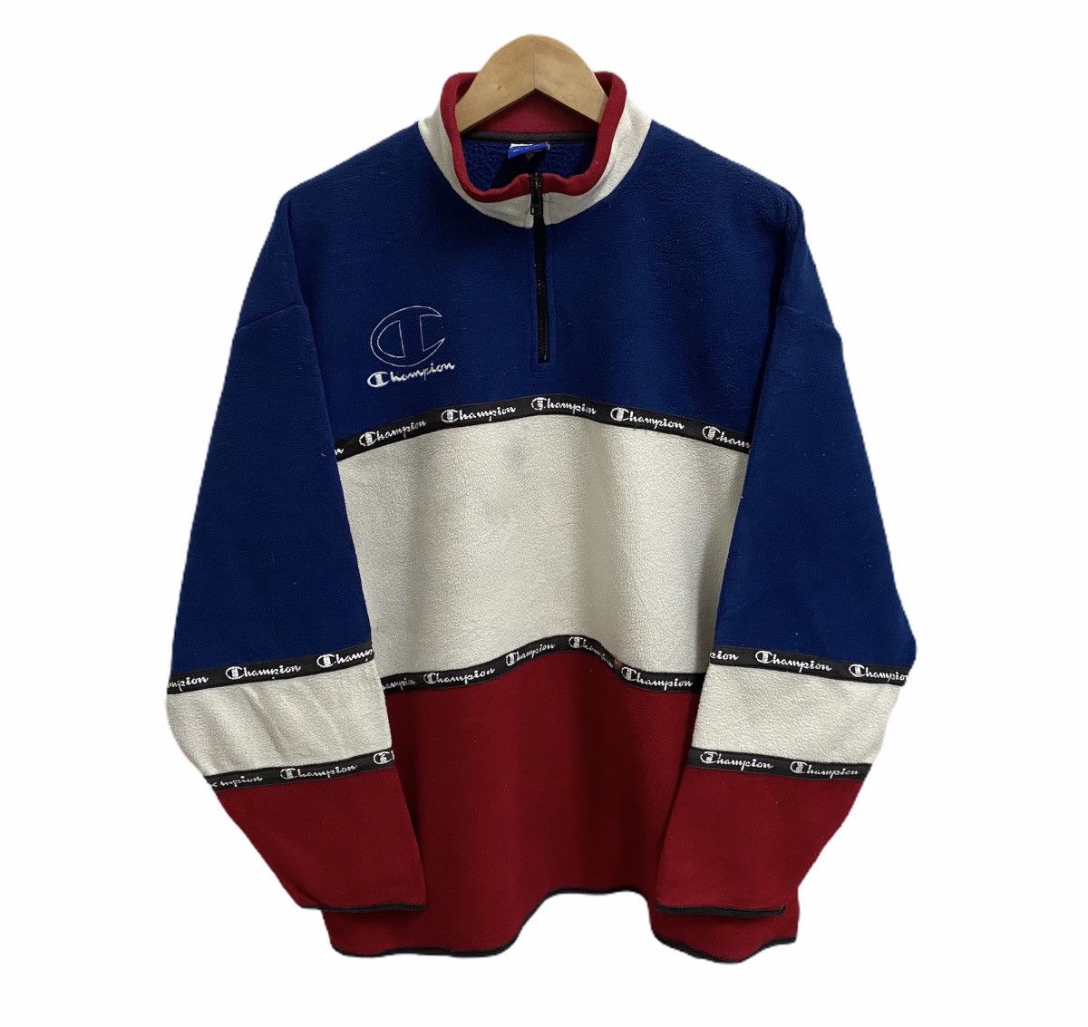 Champion × Vintage VINTAGE CHAMPION BIG LOGO FLEECE SWEATSHIRT Size US XL / EU 56 / 4 - 1 Thumbnail