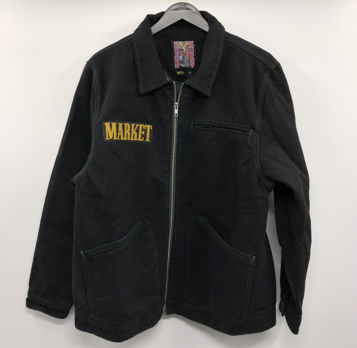Other Market Guns N’ Roses Smiley Cross Album Black Canvas Jacket Size US XL / EU 56 / 4 - 2 Thumbnail