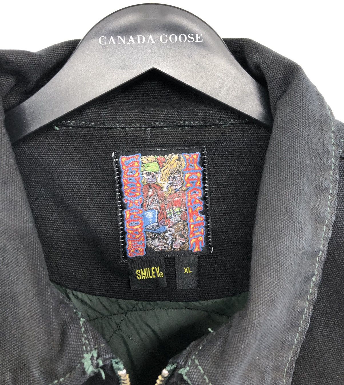 Other Market Guns N’ Roses Smiley Cross Album Black Canvas Jacket Size US XL / EU 56 / 4 - 3 Thumbnail