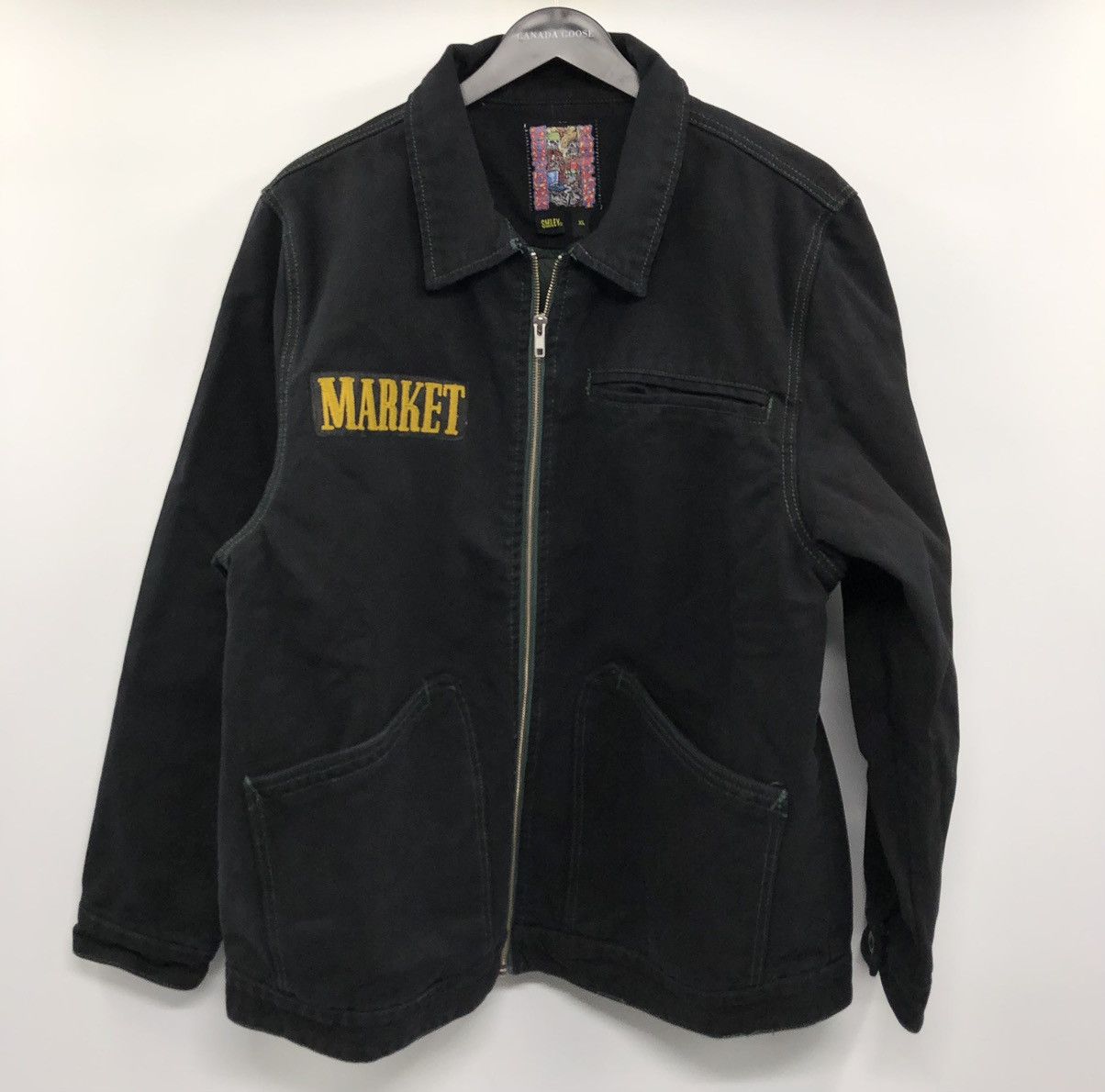 Other Market Guns N’ Roses Smiley Cross Album Black Canvas Jacket Size US XL / EU 56 / 4 - 10 Thumbnail