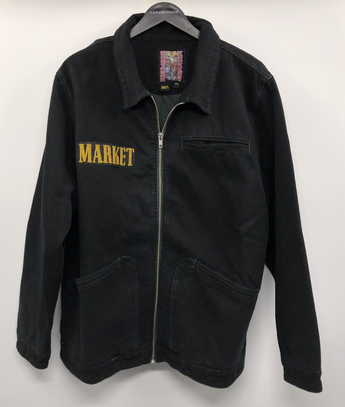Other Market Guns N’ Roses Smiley Cross Album Black Canvas Jacket Size US XXL / EU 58 / 5 - 2 Thumbnail