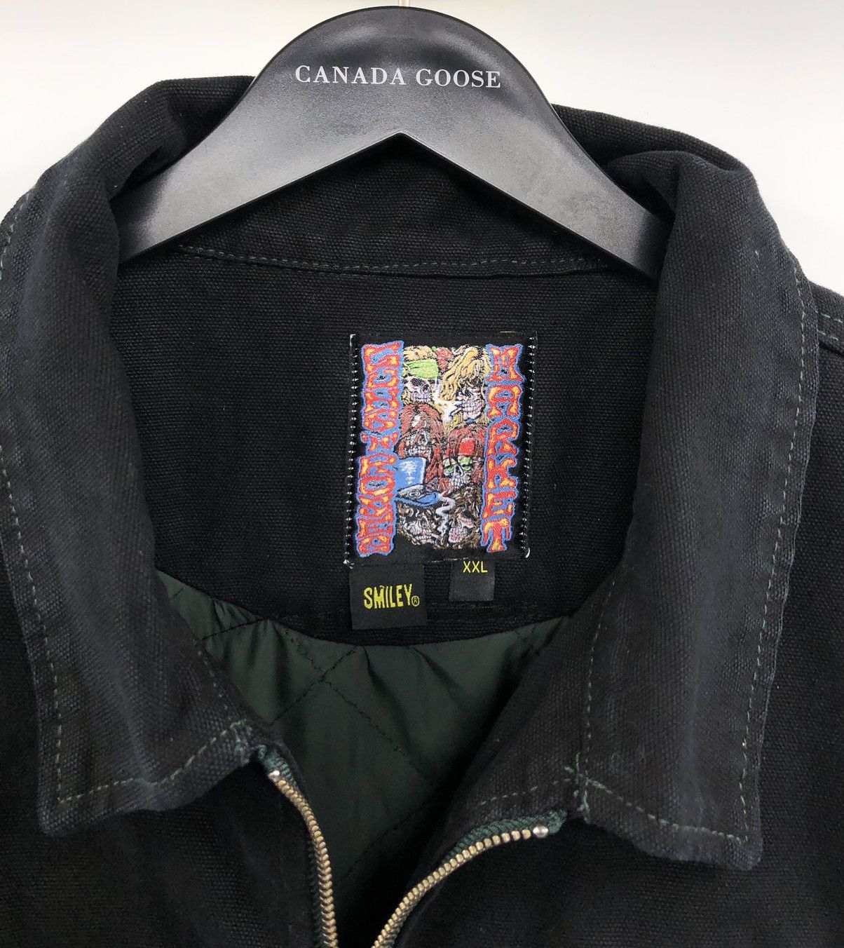 Other Market Guns N’ Roses Smiley Cross Album Black Canvas Jacket Size US XXL / EU 58 / 5 - 3 Thumbnail