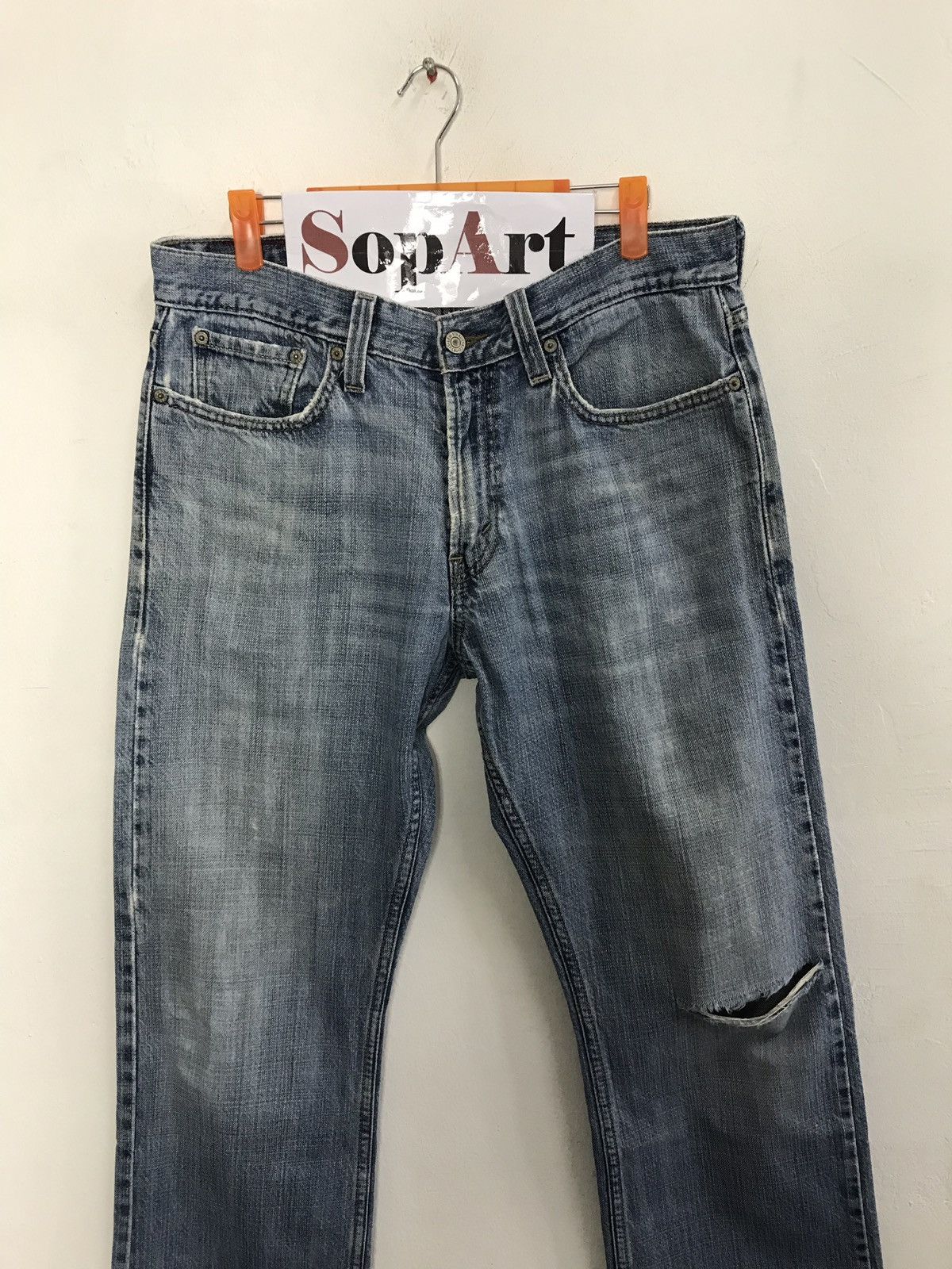 Levi's Vintage Clothing × Vintage Vintage Levi’s Distressed Denim Jeans Size US 33 - 3 Thumbnail
