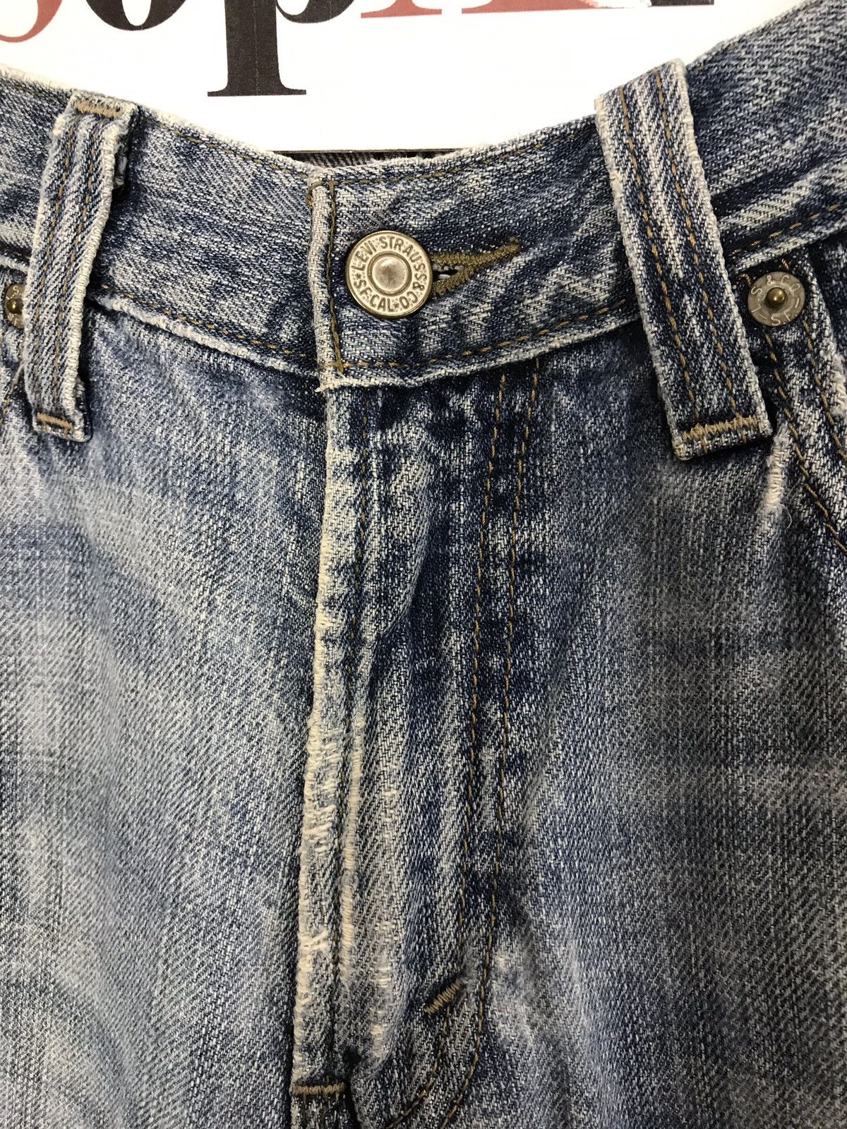 Levi's Vintage Clothing × Vintage Vintage Levi’s Distressed Denim Jeans Size US 33 - 6 Thumbnail