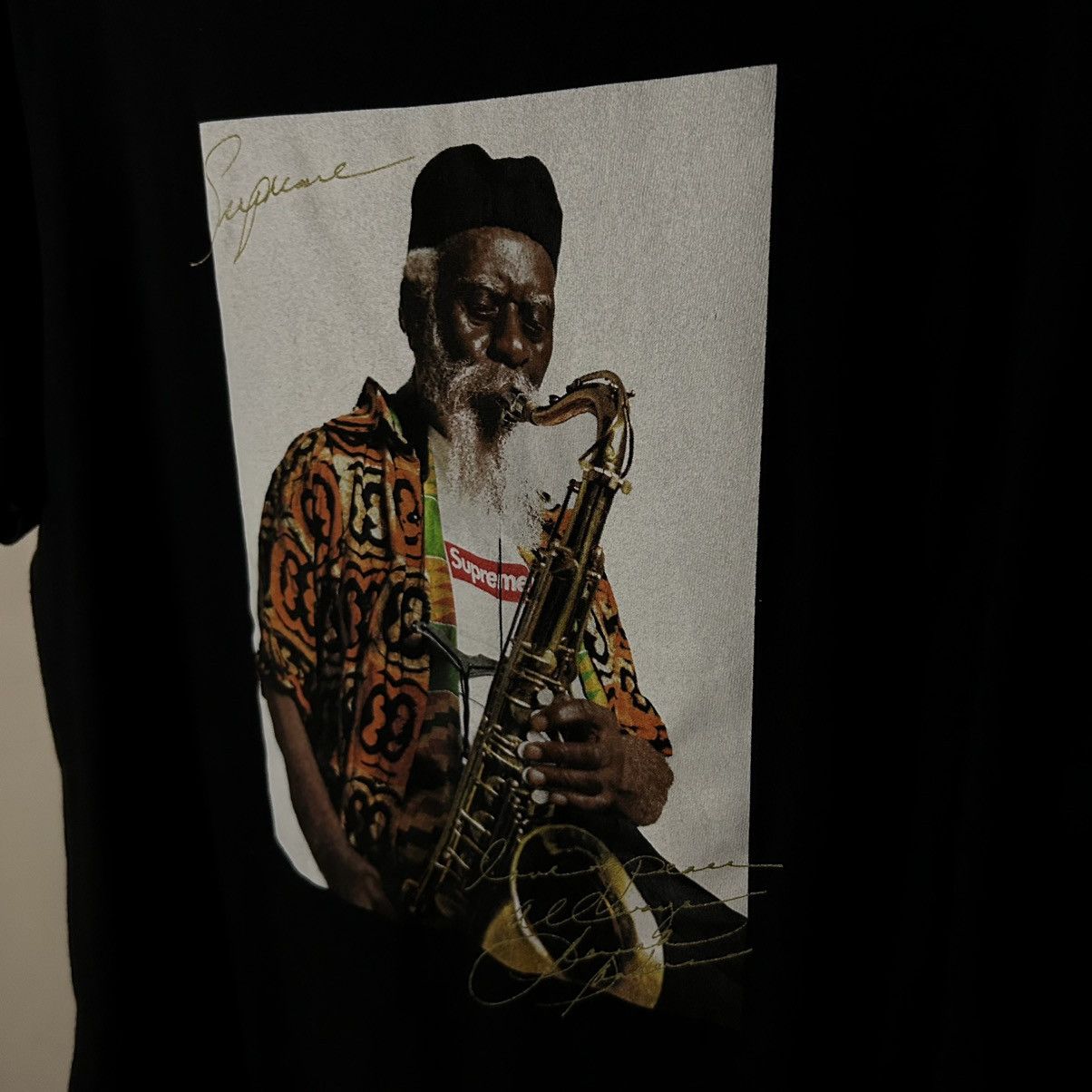 Supreme FW20 Supreme Pharoah Sanders Black Tee Size US M / EU 48-50 / 2 - 4 Thumbnail