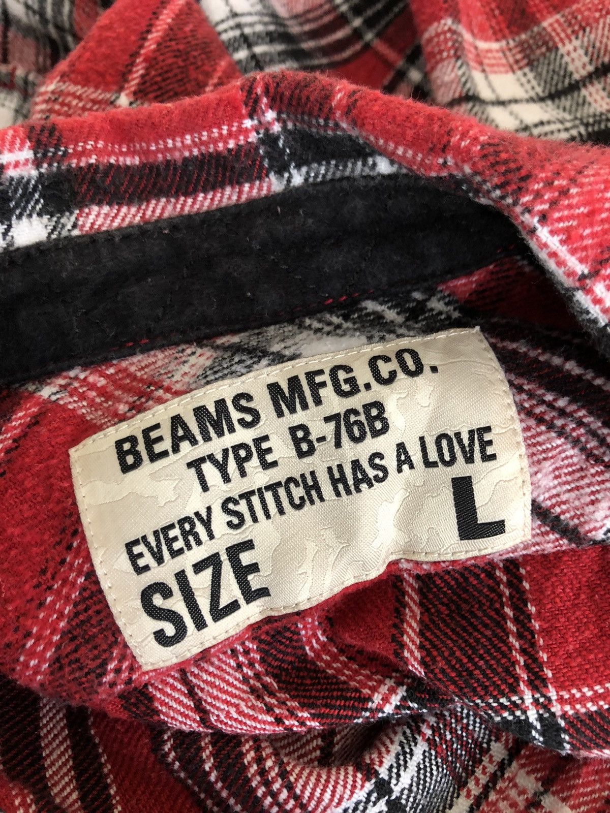 Beams Japan Beams Japan Type B-76B Flannel Shirt Size US M / EU 48-50 / 2 - 13 Thumbnail