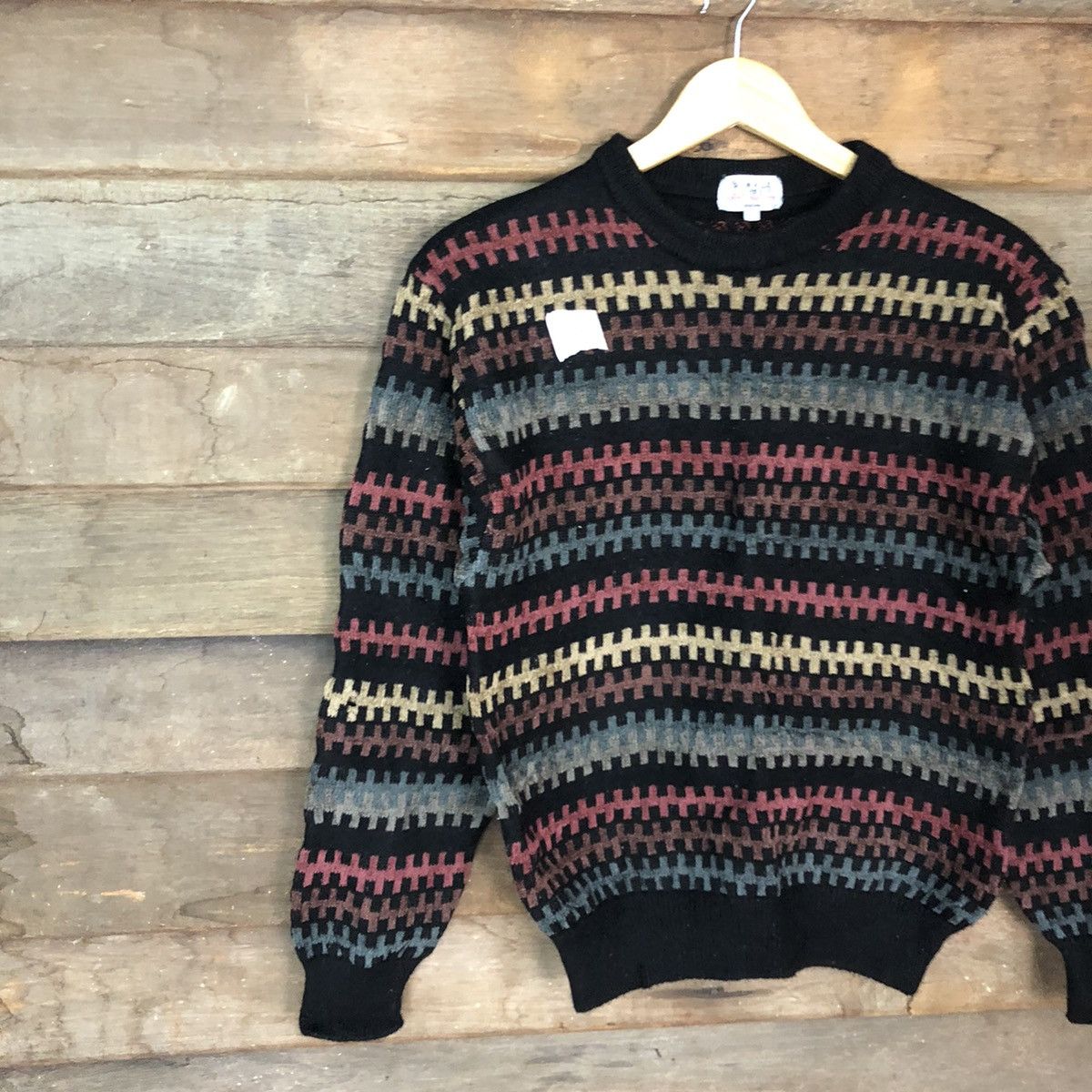 Homespun Knitwear Simple Life Multicolor Knitwear sweatshirt #370B Size S / US 4 / IT 40 - 7 Thumbnail