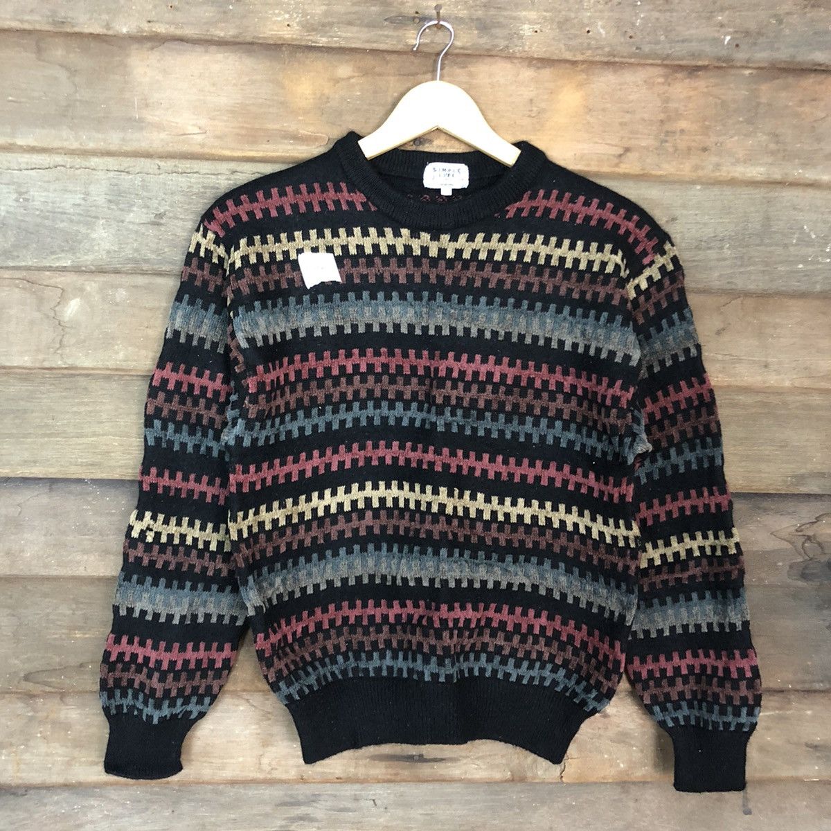 Homespun Knitwear Simple Life Multicolor Knitwear sweatshirt #370B Size S / US 4 / IT 40 - 8 Thumbnail