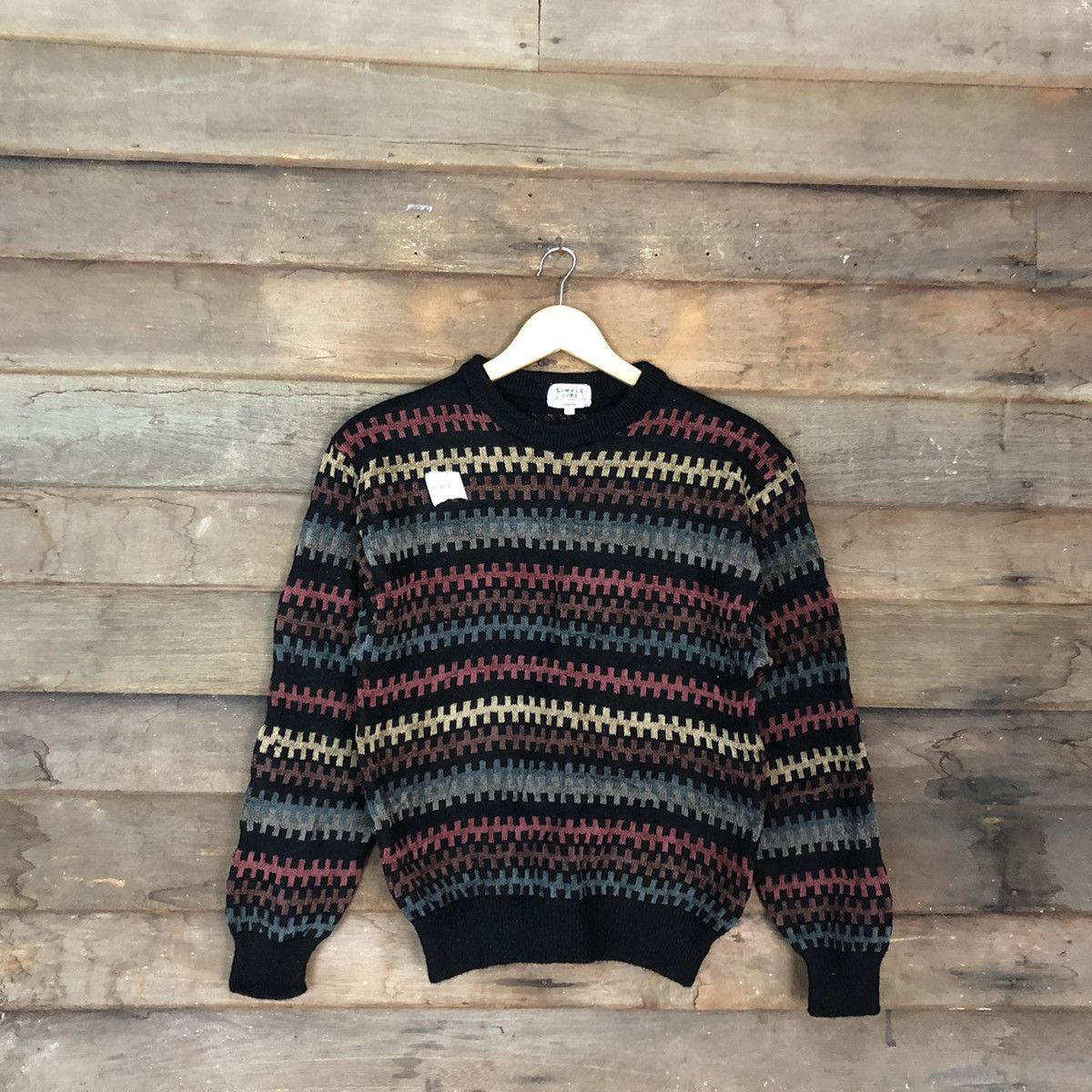 Homespun Knitwear Simple Life Multicolor Knitwear sweatshirt #370B Size S / US 4 / IT 40 - 1 Thumbnail