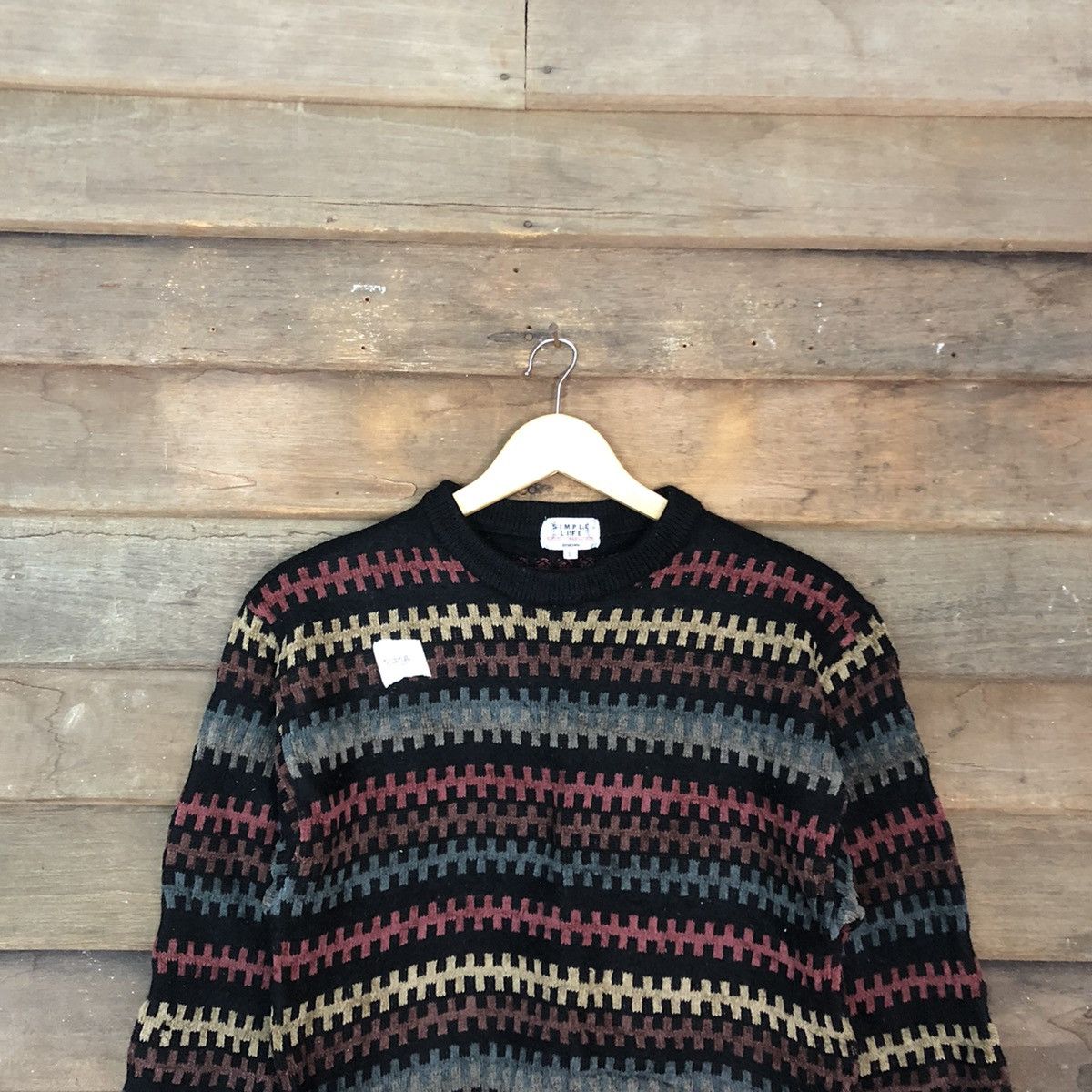 Homespun Knitwear Simple Life Multicolor Knitwear sweatshirt #370B Size S / US 4 / IT 40 - 2 Thumbnail
