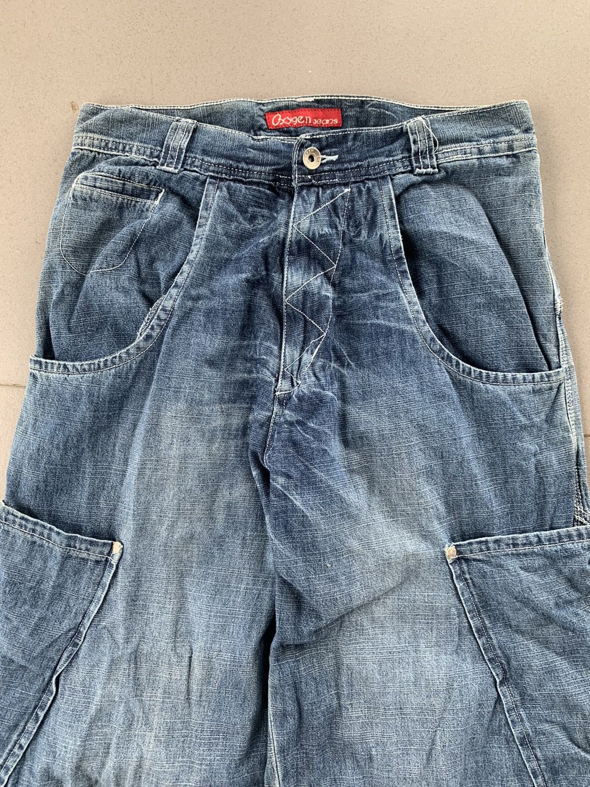 Beauty Beast Vintage Oxygen Jeans Baggy Bondage Cargo Multi Pocket Pants Size US 30 / EU 46 - 3 Thumbnail