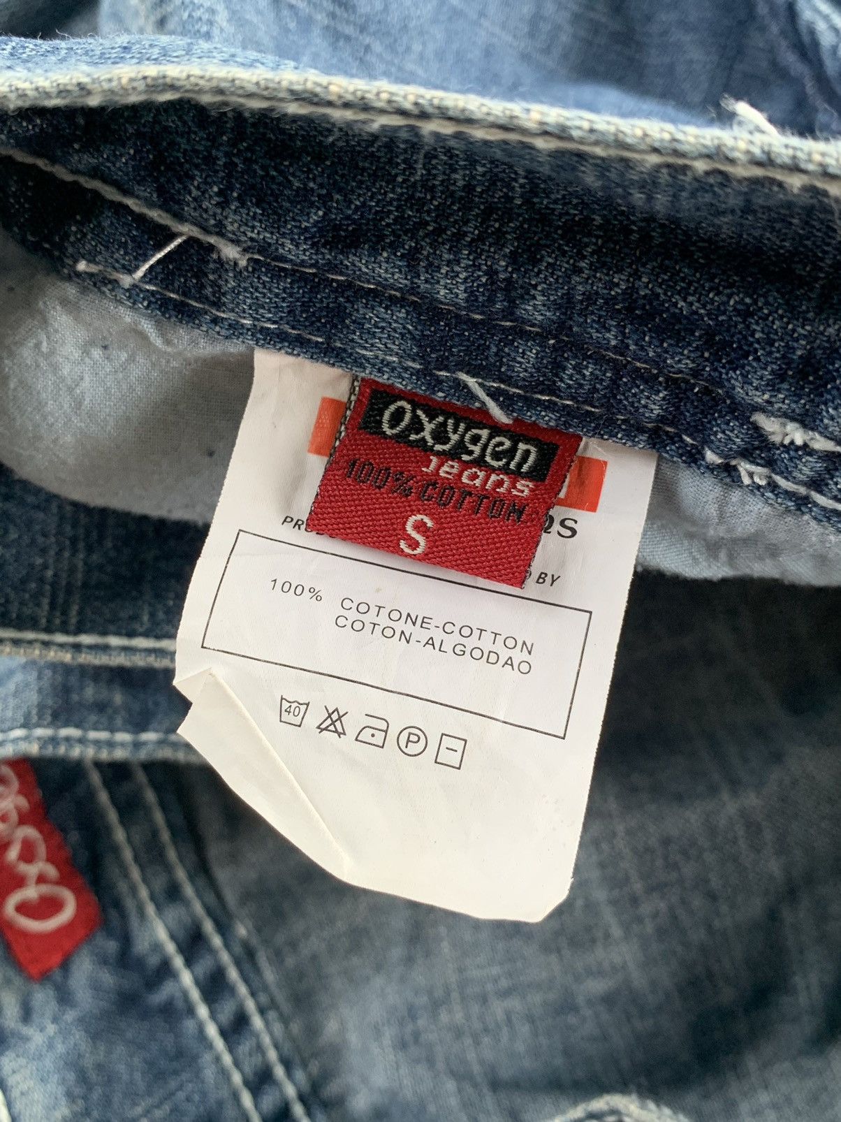 Beauty Beast Vintage Oxygen Jeans Baggy Bondage Cargo Multi Pocket Pants Size US 30 / EU 46 - 10 Thumbnail
