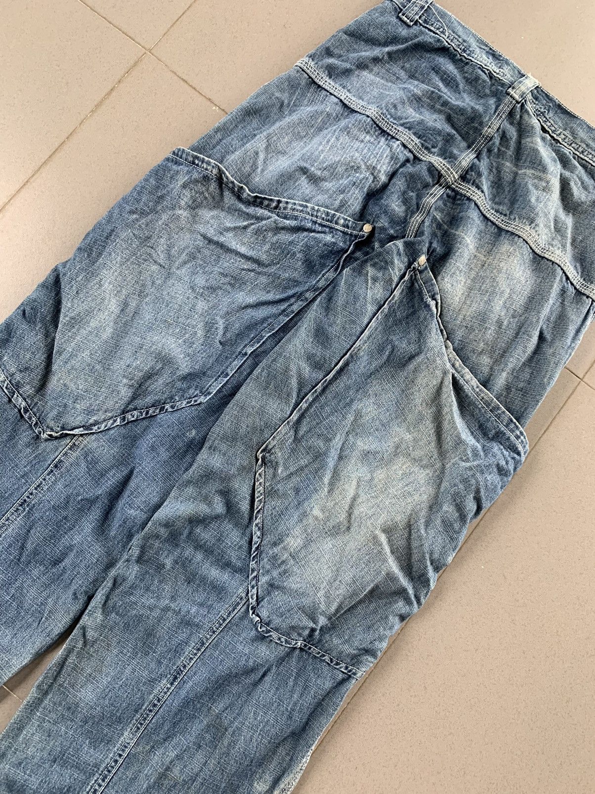 Beauty Beast Vintage Oxygen Jeans Baggy Bondage Cargo Multi Pocket Pants Size US 30 / EU 46 - 6 Thumbnail