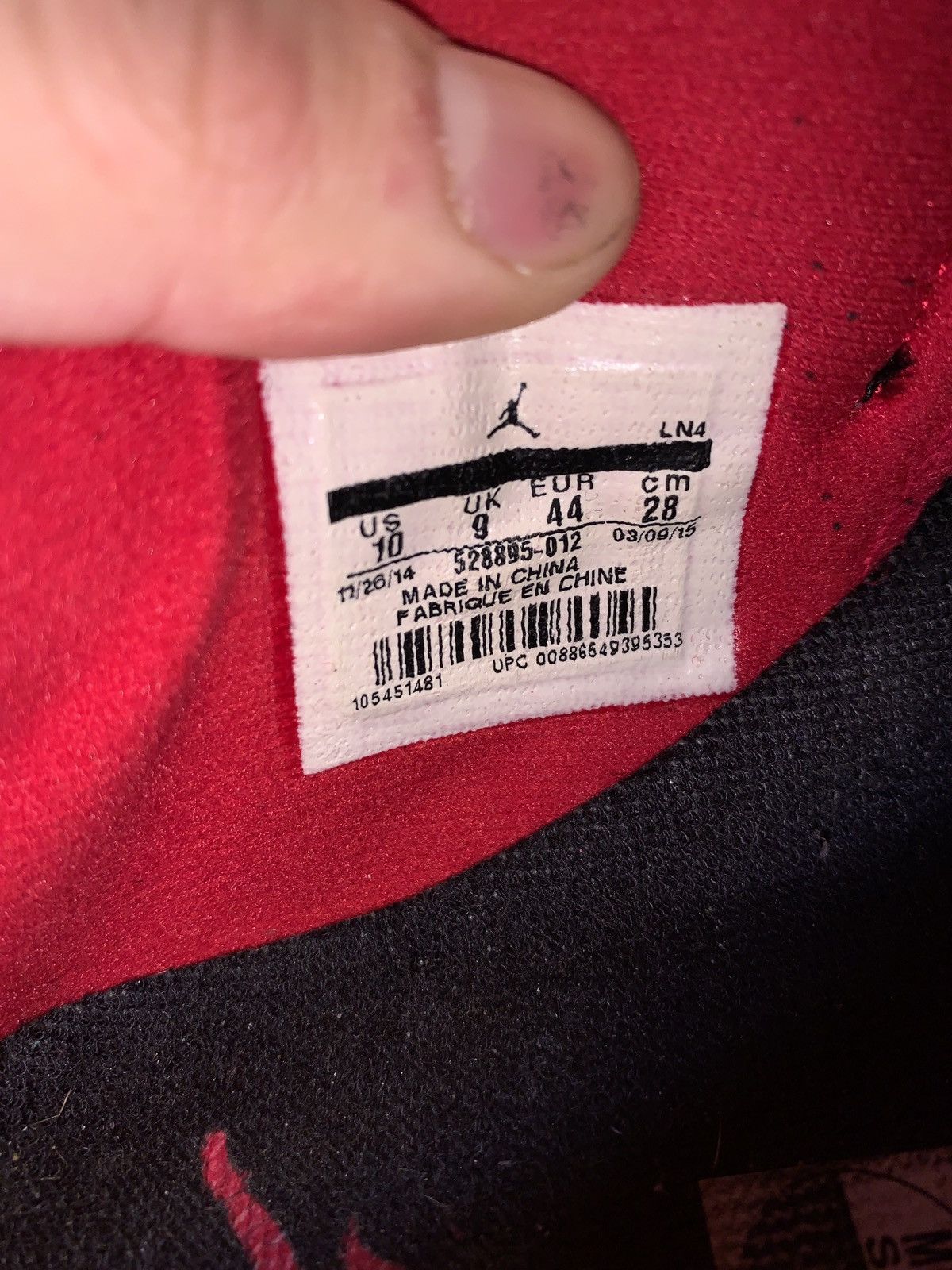 Jordan Brand Air Jordan 11 Retro Low “Bred” 2015 Size US 10 / EU 43 - 6 Thumbnail