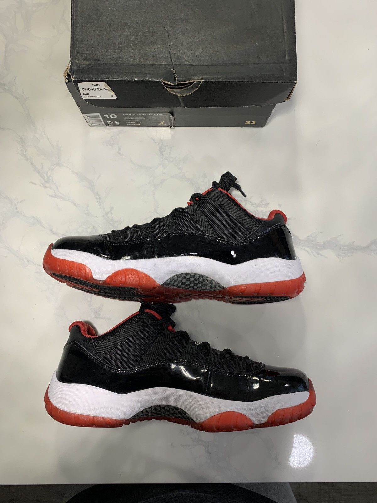 Jordan Brand Air Jordan 11 Retro Low “Bred” 2015 Size US 10 / EU 43 - 2 Thumbnail