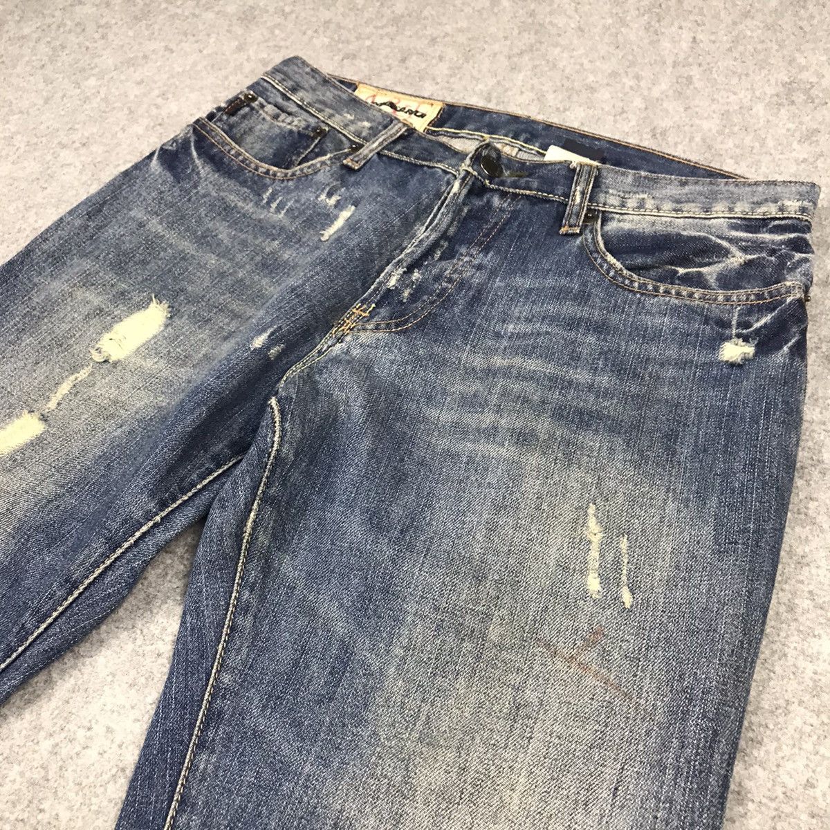 Japanese Brand FLARED JEANS ABERCROMBIE AND FITCH DISTRESSED BAGGY PANTS Size US 32 / EU 48 - 9 Thumbnail