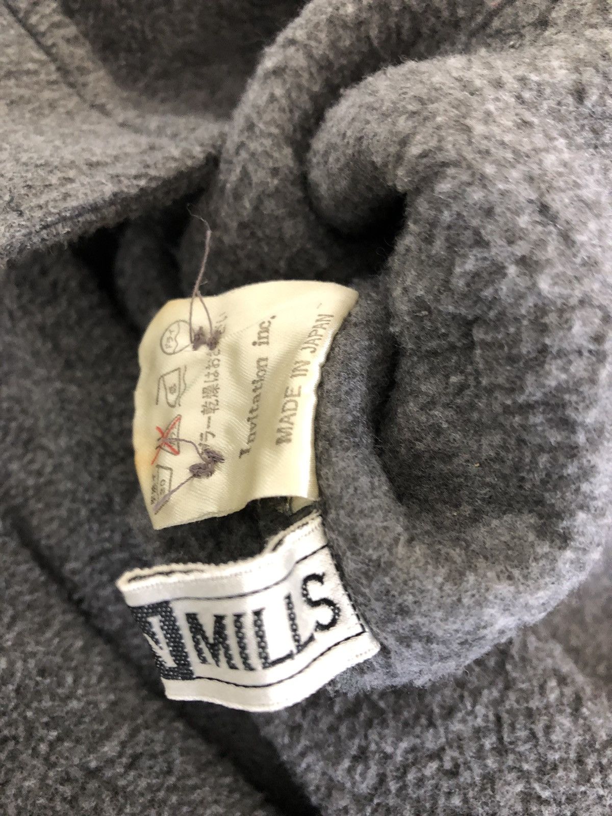 Beams Japan Vintage Beams Grey Bulky Malden Mills Fleece Button Shirt Size US M / EU 48-50 / 2 - 10 Thumbnail