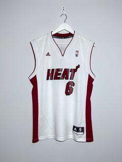adidas Men's Miami Heat Lebron James Jersey in White for Men