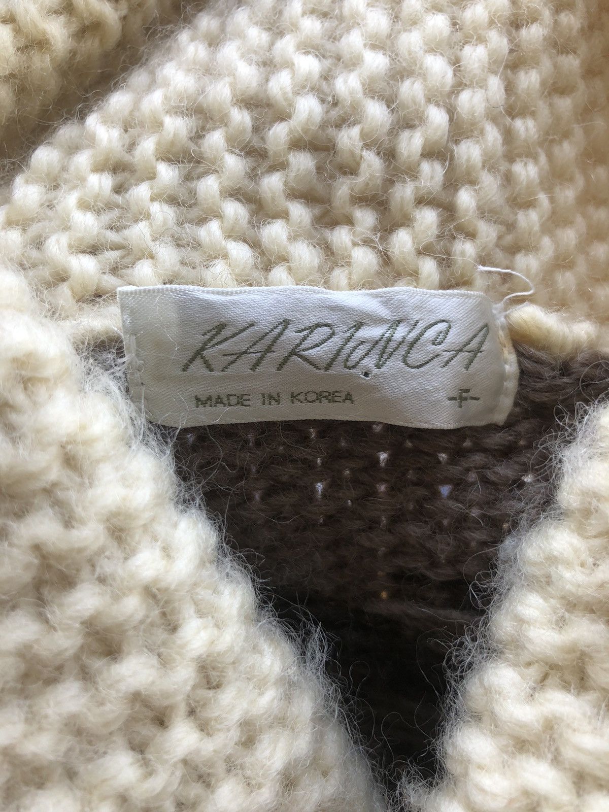 Vintage 60s Thunder Bird Junya Navajo Thick Wool Cowichan Knitwear Size US M / EU 48-50 / 2 - 6 Thumbnail
