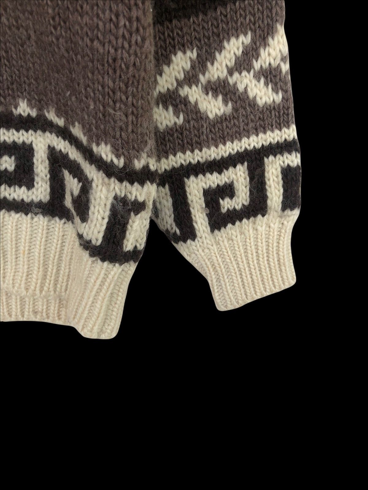 Vintage 60s Thunder Bird Junya Navajo Thick Wool Cowichan Knitwear Size US M / EU 48-50 / 2 - 5 Thumbnail