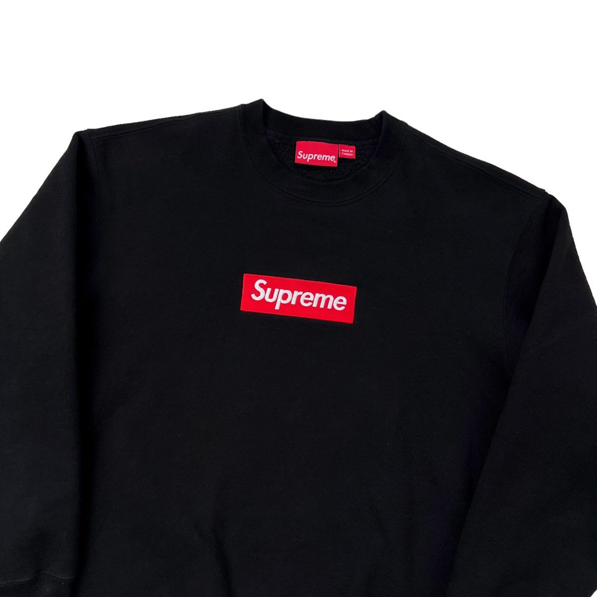 Image of Supreme Fw22 Black Box Logo Sweatshirt, Men's (Size Small)