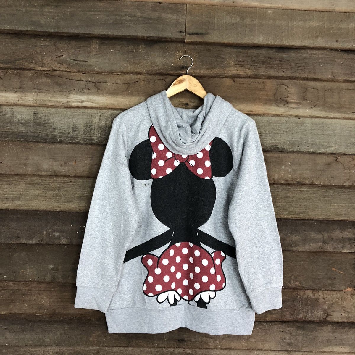 Disney Minnie Mouse hug vintage Grey Sweatshirt #412B Size US XL / EU 56 / 4 - 13 Thumbnail