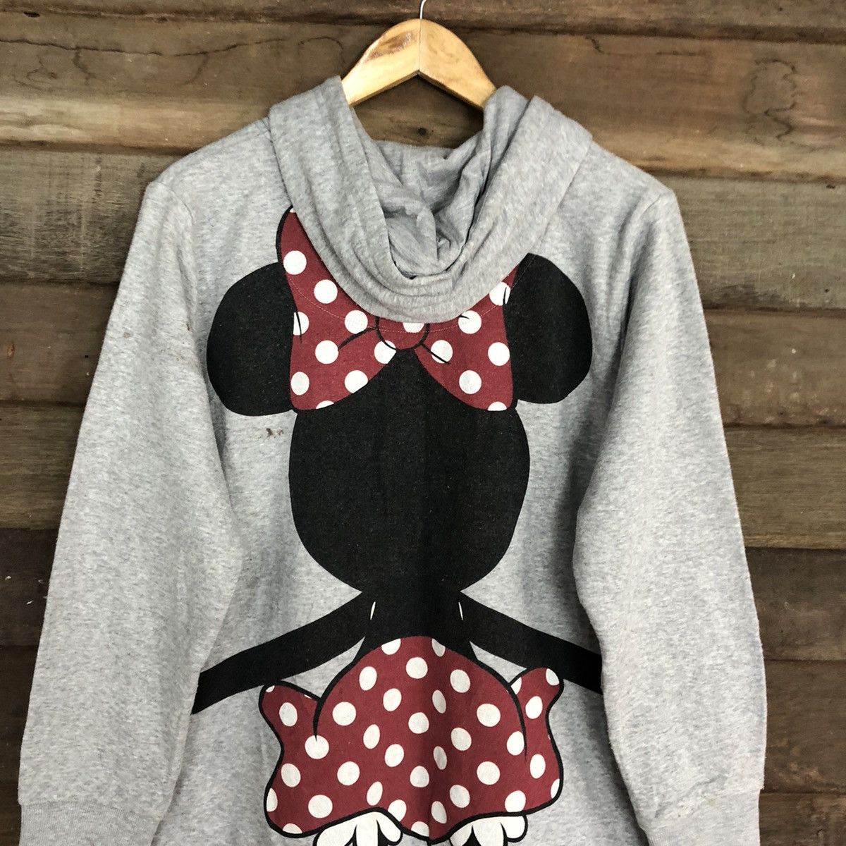 Disney Minnie Mouse hug vintage Grey Sweatshirt #412B Size US XL / EU 56 / 4 - 14 Thumbnail