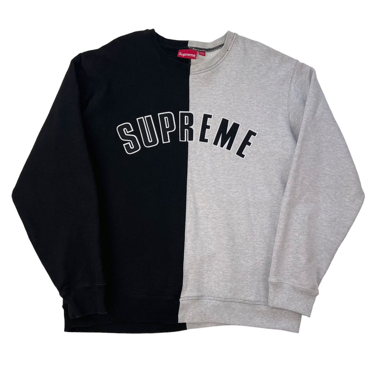 Supreme Supreme Split Arc Logo Sweatshirt Size US XL / EU 56 / 4 - 2 Thumbnail