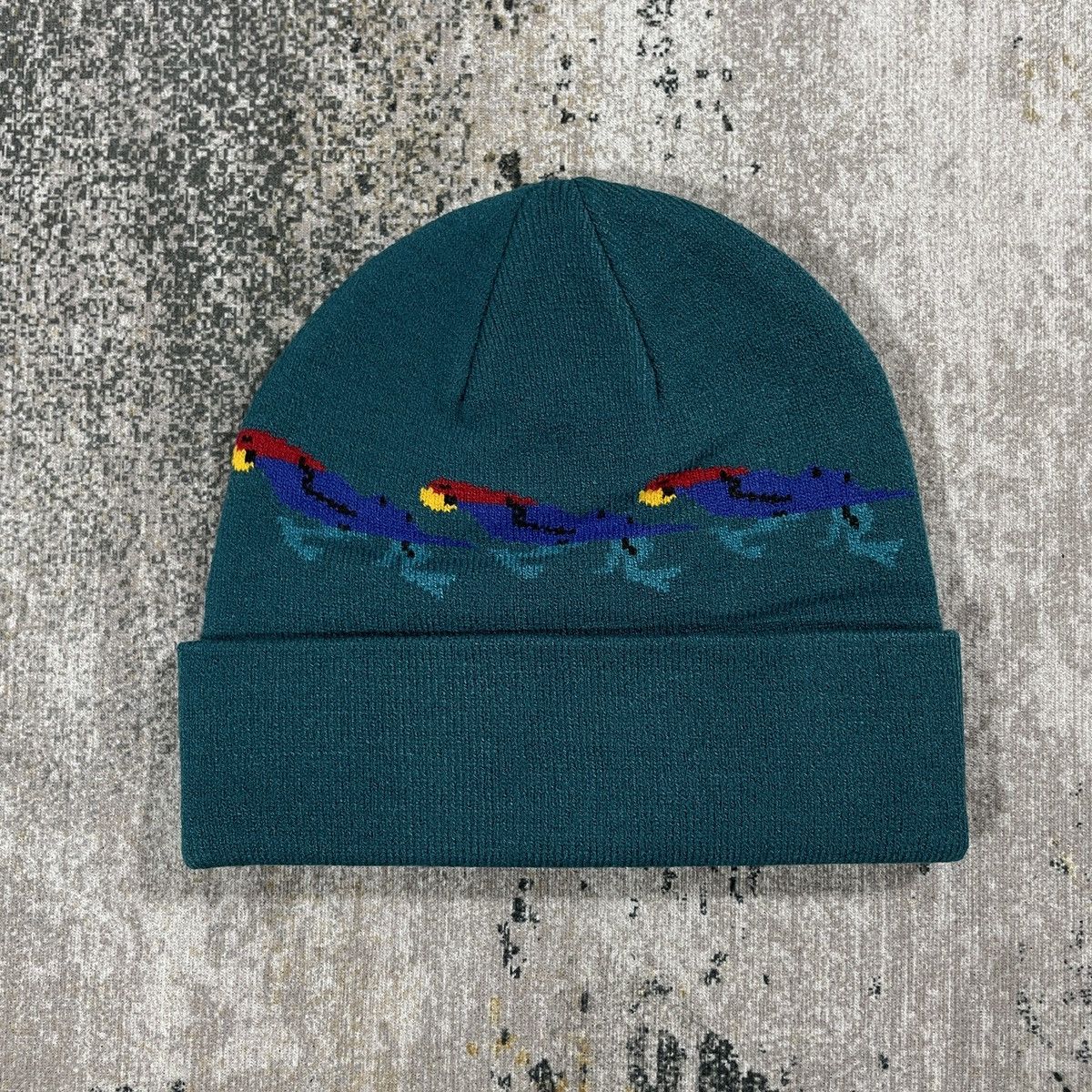 Vintage Stussy Beanie Cuff Parrot Teal Size ONE SIZE - 3 Thumbnail