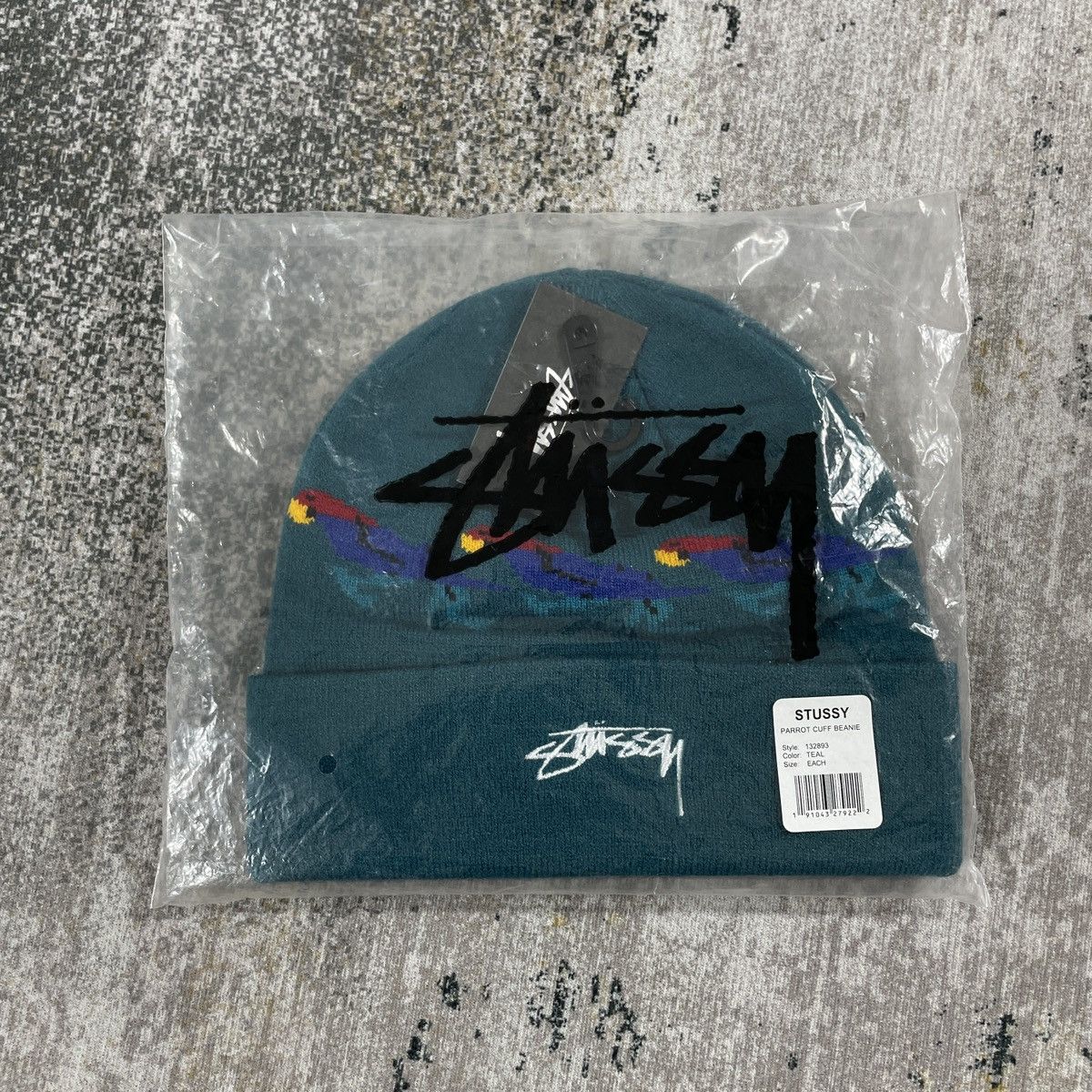 Vintage Stussy Beanie Cuff Parrot Teal Size ONE SIZE - 5 Thumbnail