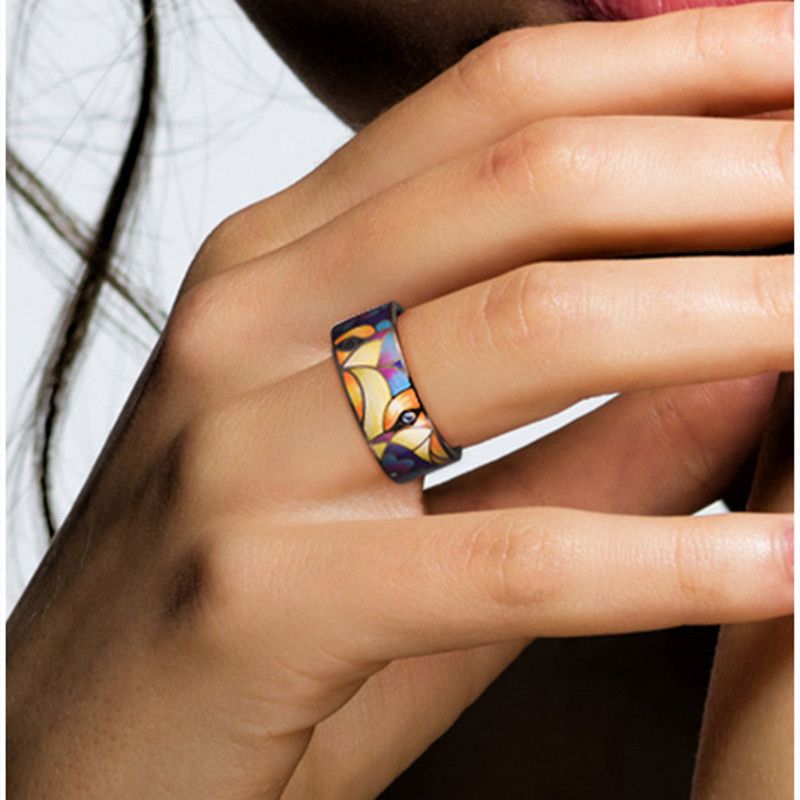 Jewelry Enamel Cute Bird Ring Size ONE SIZE - 2 Thumbnail