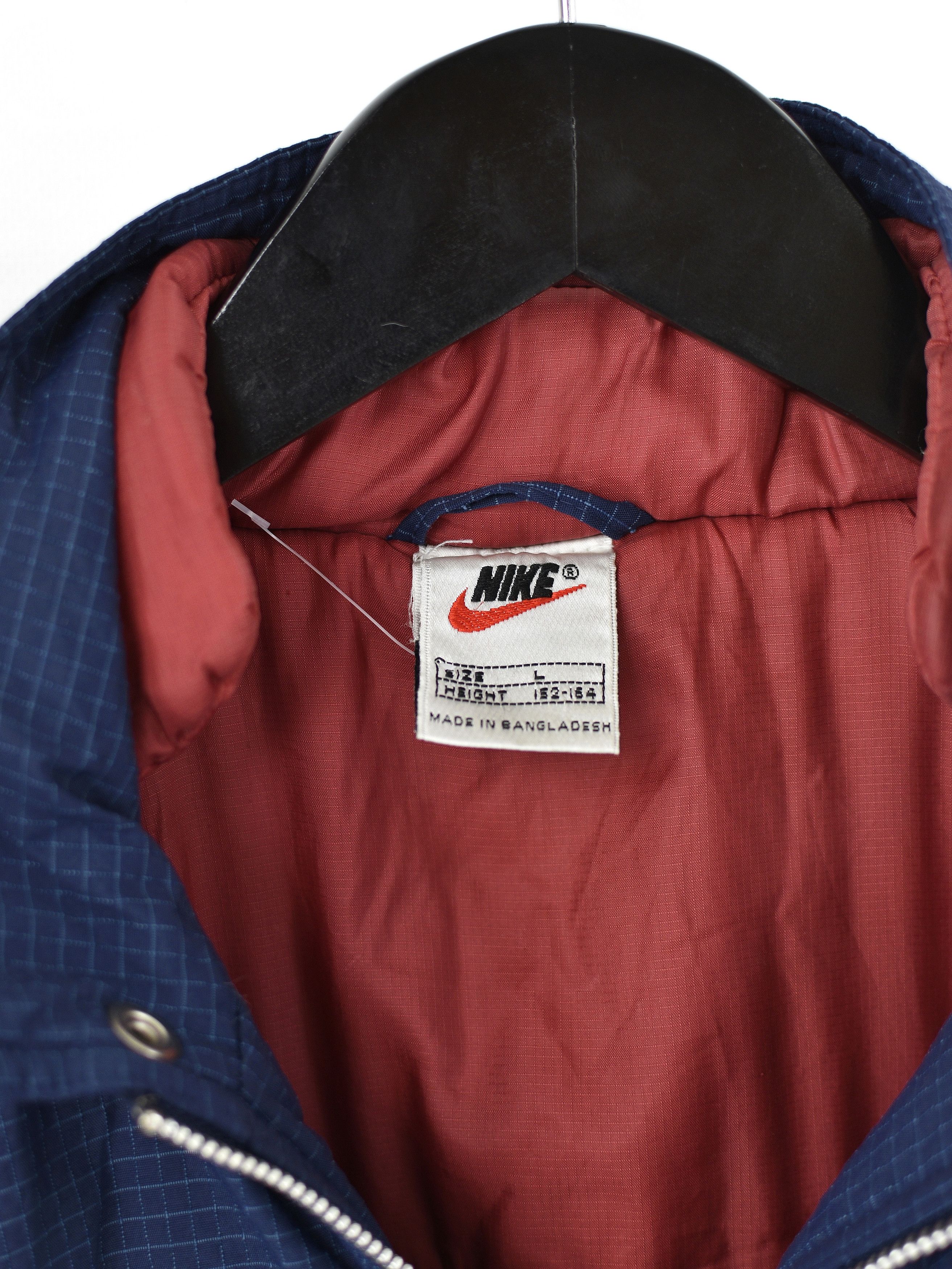 Nike × Vintage Vintage 90s Nike Bomber Jacket Size US S / EU 44-46 / 1 - 9 Thumbnail