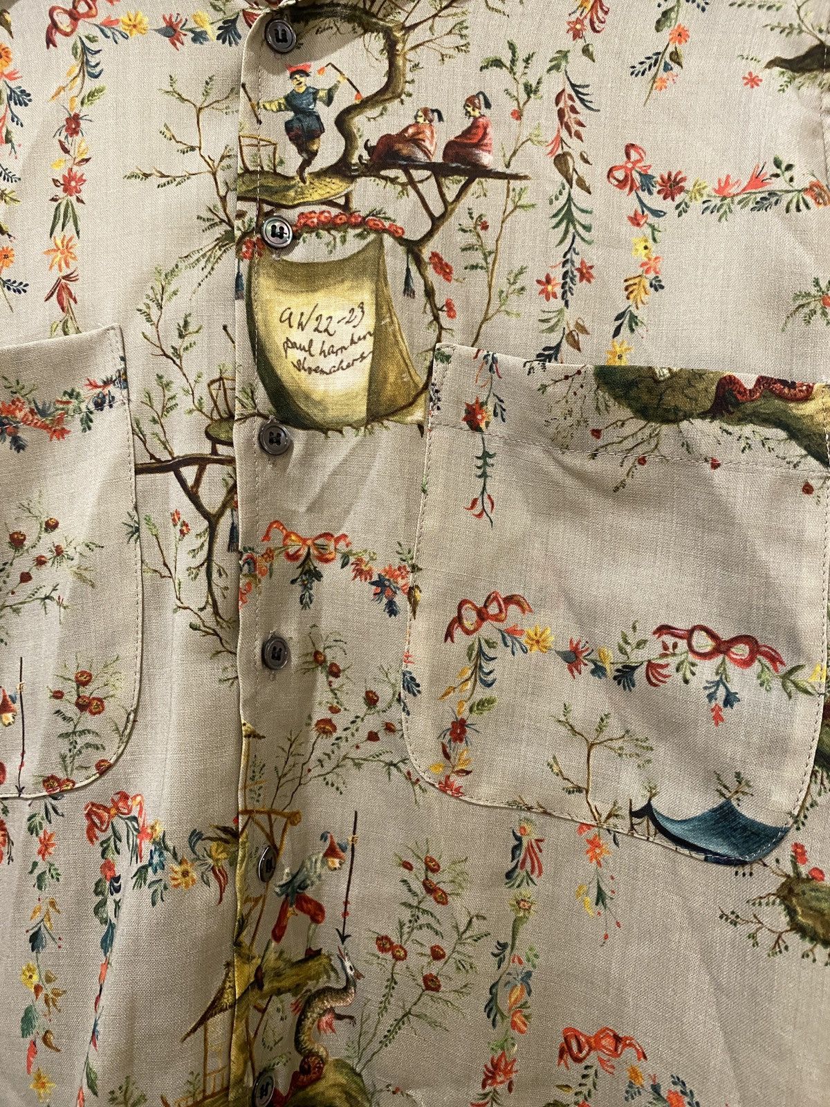 Paul Harnden Shoemakers 22AW wool printed shirt Size US L / EU 52-54 / 3 - 3 Thumbnail